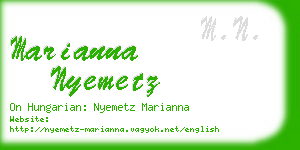 marianna nyemetz business card